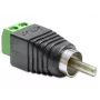 Adaptador RCA DeLOCK 65417 negro verde plateado