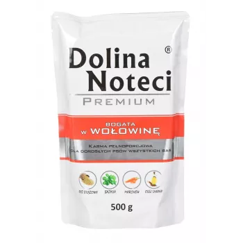 DOLINA NOTECI Premium rico en ternera - comida húmeda para perros - 500 g