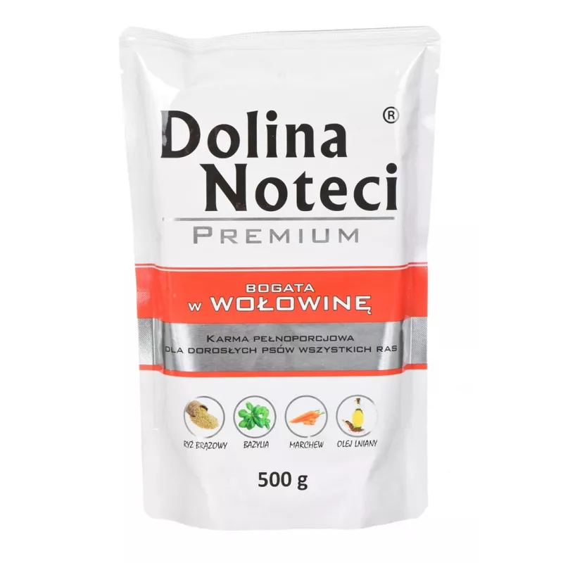 DOLINA NOTECI Premium rico en ternera - comida húmeda para perros - 500 g