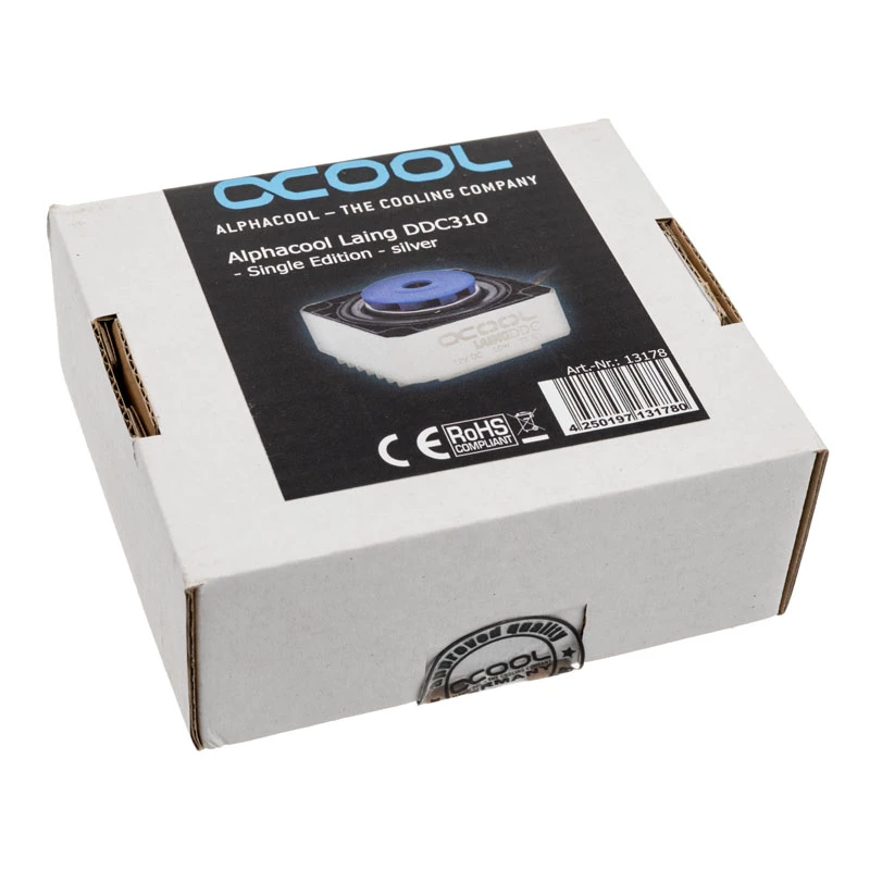 Alphacool Laing DDC310 bomba, Single Edition, plateada