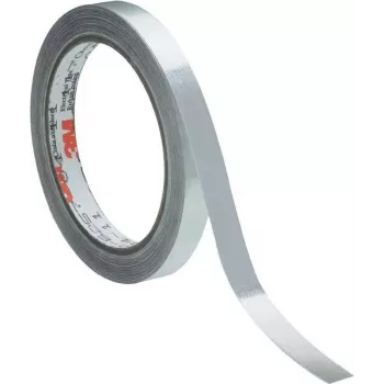 Cinta de apantallamiento de aluminio 3M 16,5 m × 12 mm, plateada