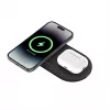 Belkin WIZ021VFBK – Estación de carga inalámbrica 2 en 1 con tecnología Qi2 15 W, negra