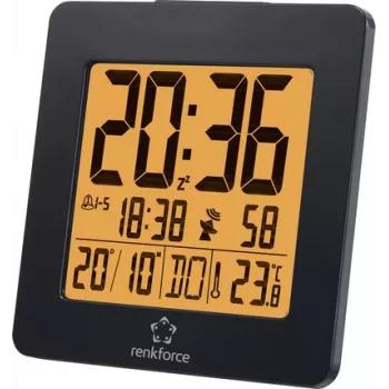 Despertador radio renkforce 4161c12 negro alarmas 2 (1383425)