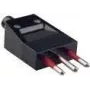 Bachmann - Conexión de red - 3 polos (M) 10 A - Negro - Italia (910.174)
