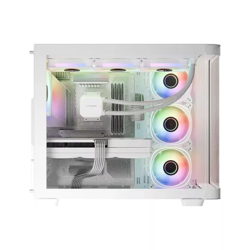 LC-Power Gaming 8001W Pro-Storm Light Caja Midi-Tower ATX, blanca (LC-8001W-ON)