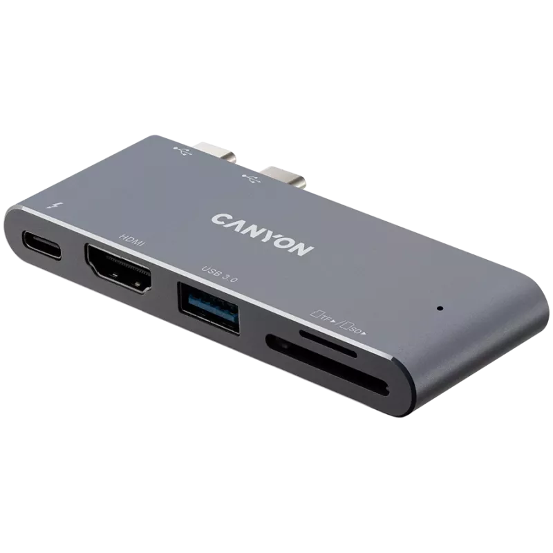 Hub CANYON DS-5 5 en 1 Thunderbolt 3 4K gris espacial