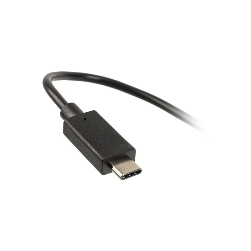 Cargador rápido de CA para interiores Akasa AK-PK15-02CM — 15W, USB-C 3A, cable de 1.5 m, negro