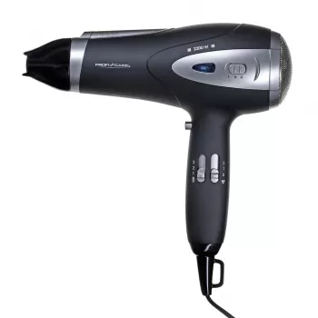 Secador de pelo Profi-Care PC-HTD 3113 — 2200 W, iónico, 3 niveles de calor, 2 velocidades, negro
