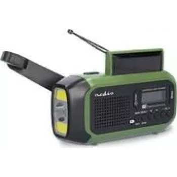 Nedis RDDBCR2000GN radio de emergencia DAB+, FM, FM radio de emergencia, DAB+, FM verde, negro (RDDBCR2000GN)
