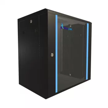 Armario de montaje en pared Extralink Extralink Rackmount cabinet 12U 600x450 negro