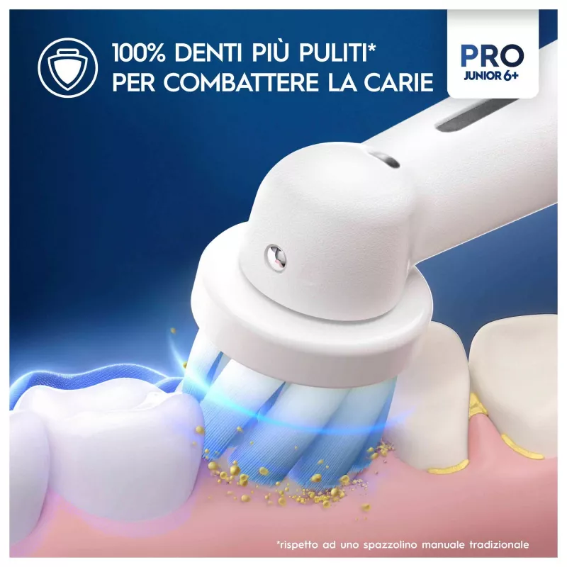 Cepillo de dientes eléctrico rotatorio Oral-B PRO Junior Frozen