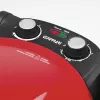 Máquina de pizza G3FERRARI G10032 – 1200 W, Superficie de piedra, máx. 400 °C, Pizza de 31 cm, Temporizador mecánico, Roja