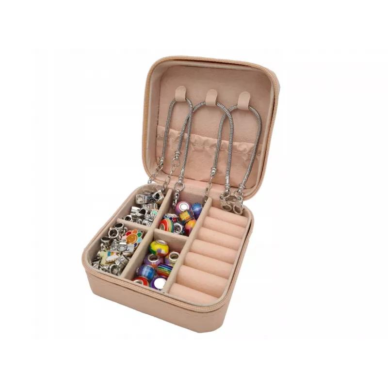 Set de manualidades de cuentas y pulseras Extralink 66 piezas con bolsa de almacenamiento