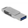 Memoria flash USB DeLOCK 128 GB USB-C Type-A modelo giratorio