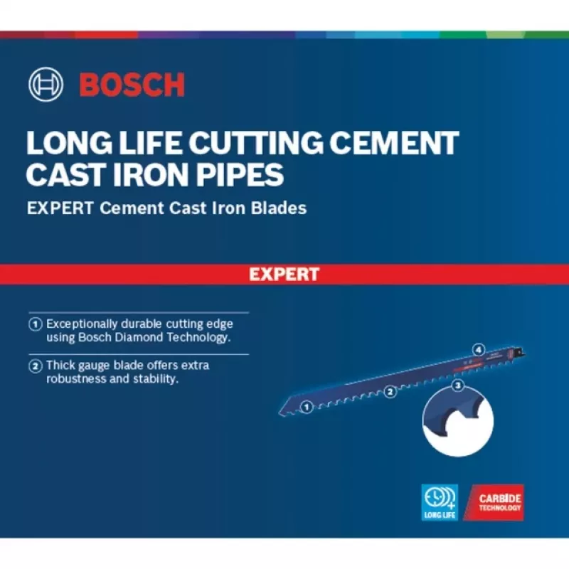 Bosch S 1750 RD hoja de sierra sable diamante 1 ud.