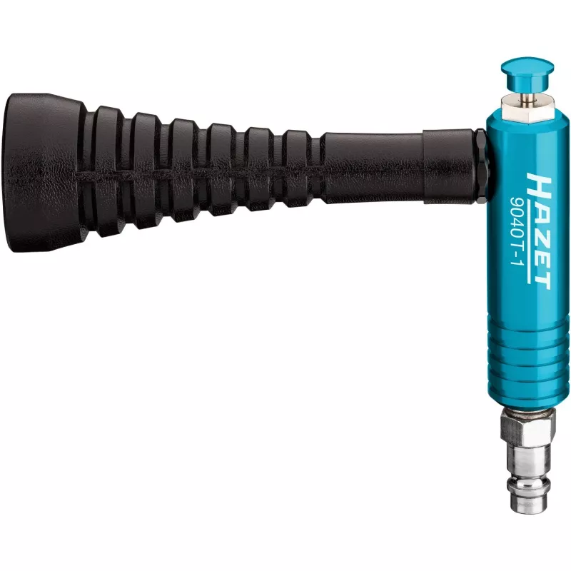 Pistola de soplado turbo HAZET 9040T-1 negro/azul con boquilla de remolino (9040T-1)