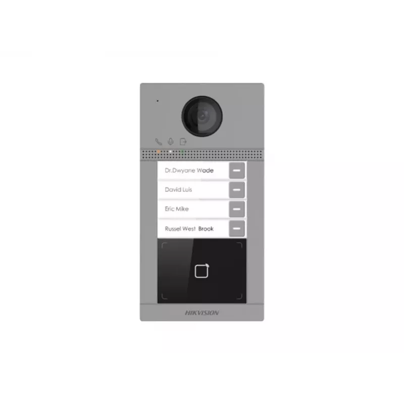 Portero automático con vídeo Hikvision DS-KV8413-WME1(C) 2 MP gris IP65