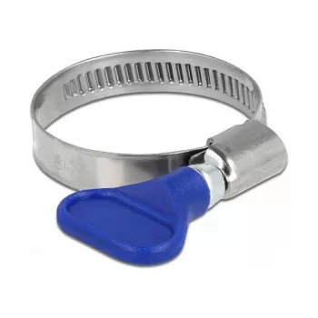 Abrazadera de mariposa DeLOCK 400 SS 25 - 40 mm 5 uds. azul