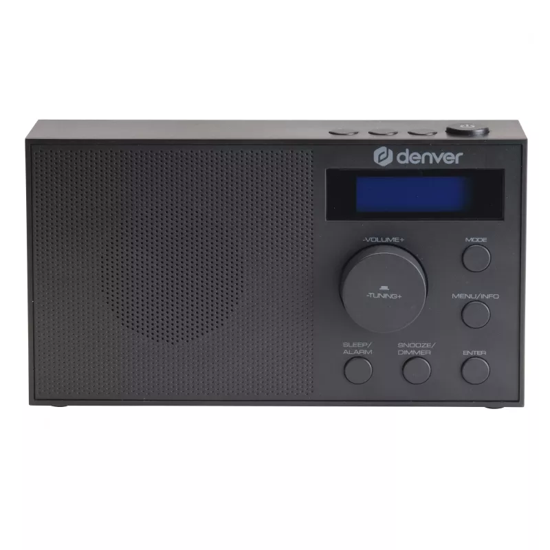 Radio DENVER DAB-51B — radio digital compacta DAB+/FM/AM, negra