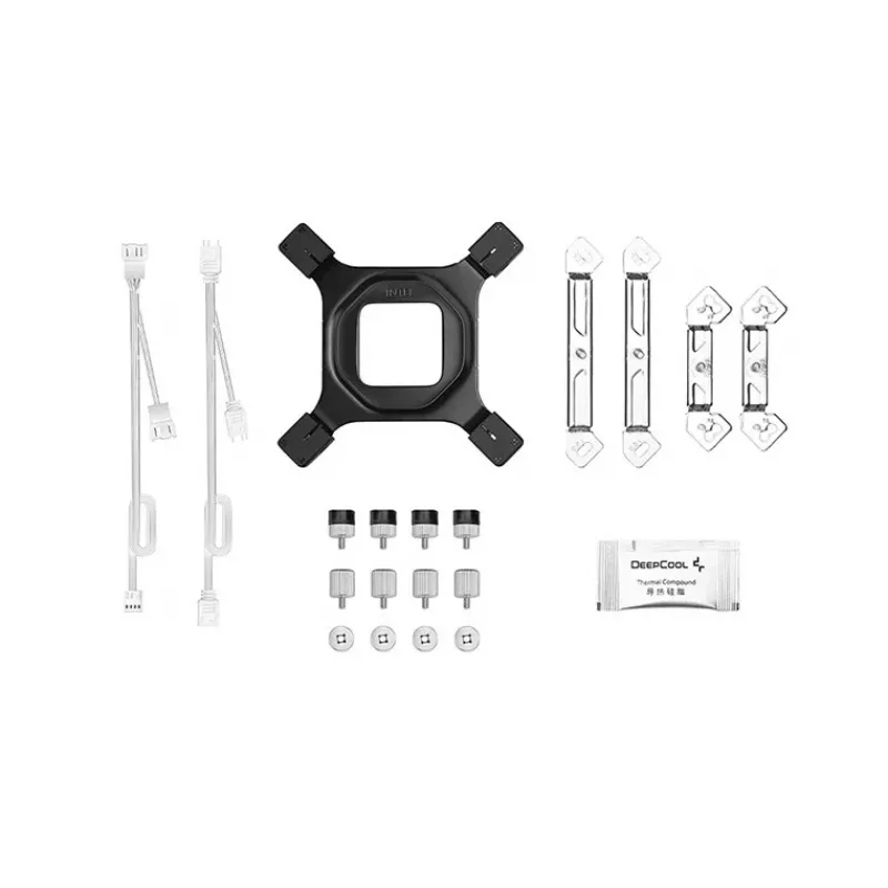 Disipador de aire para chipset y placa base DeepCool AG620 WH ARGB V2 12 cm Blanco 1 ud.