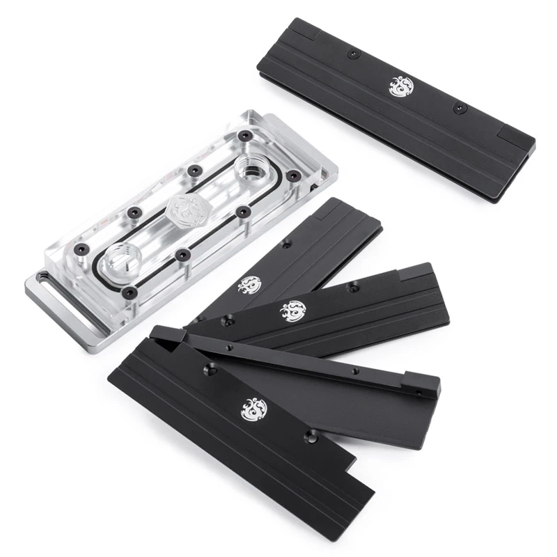 Kit de disipador para RAM BitsPower BP-RAMS44PS-DRGB transparente ARGB, 8 uds.