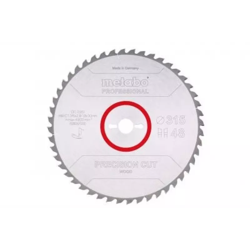 Hoja de sierra circular Metabo 628057000, 31,5 cm, para madera