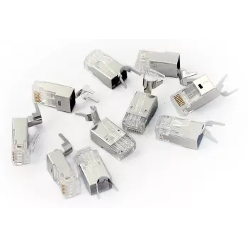 Conector de cable RJ45 gris Digitus X-ML-6F-OD-IMP macho 100 uds.