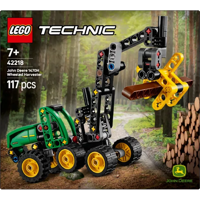 LEGO TECHNIC 42218 John Deere 1470H Cosechadora forestal