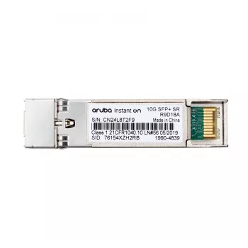 Transceptor HPE Networking Instant on 10G SFP+ LC SR para conexiones de hasta 300 metros (R9D18A)