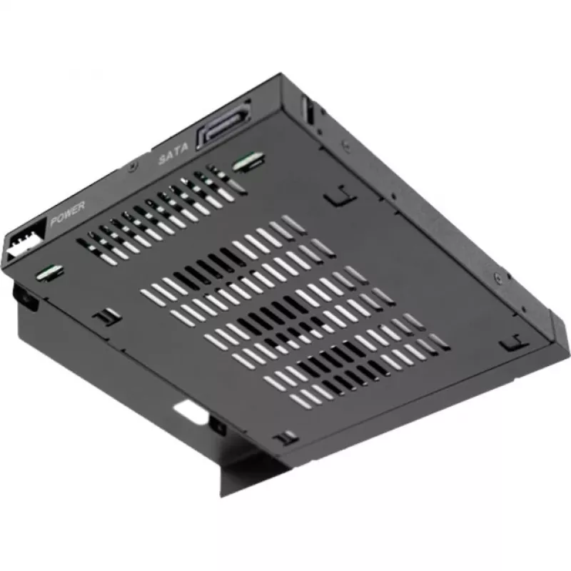 ICY Dock ToughArmor MB411SPO-B - Adaptador de bahía de unidades - 13,30cm (5,25) Slim Line a 2.5 (13,3 cm Slim Line a 6,4 cm) - Negro (MB411SPO-B)