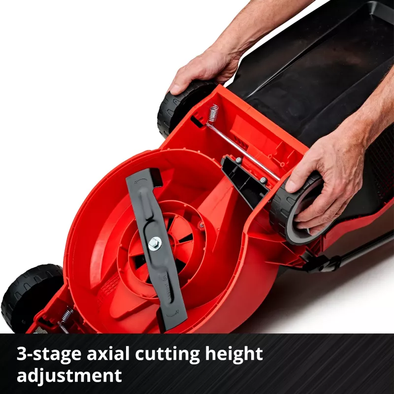 Cortacésped de empuje EINHELL GE-CM 18/30 Li — 18V, 3,0Ah, 30 cm de ancho de corte, cesta de 25 L