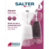 Set de molinillos de sal y pimienta Salter BW12949EU7, cuerpos transparentes, molienda manual