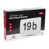 Maclean MCE292 W lámpara LED con número de casa y sensor crepuscular, 12 W, 950 lm, IP65, blanco