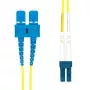 Latiguillo de fibra óptica ProXtend LC-SC UPC OS2 dúplex 12 m