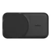 Belkin UltraCharge soporte de carga inalámbrica plegable 2 en 1 Qi2 de 25 W, negro (WIZ038KQBK)