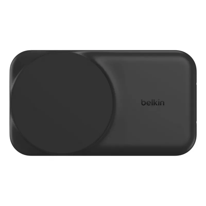 Belkin UltraCharge soporte de carga inalámbrica plegable 2 en 1 Qi2 de 25 W, negro (WIZ038KQBK)