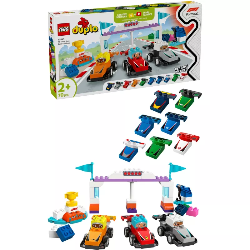 LEGO DUPLO 10445 Coche de carreras y piloto del equipo F1