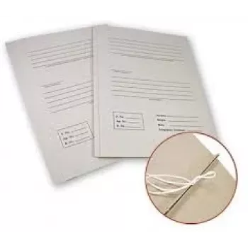 Archivador SMLT, archivo, A4 4 cm, 300 g, con 2 cordones, con impresión, blanco, cartón, ecológico