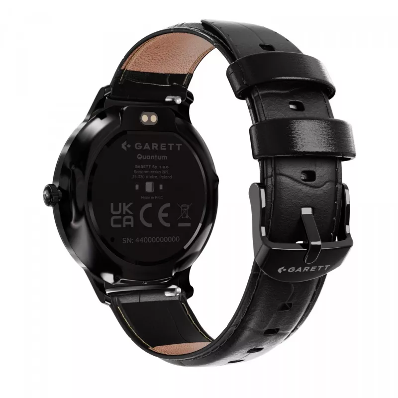 Smartwatch Garett Quantum — acero inoxidable negro