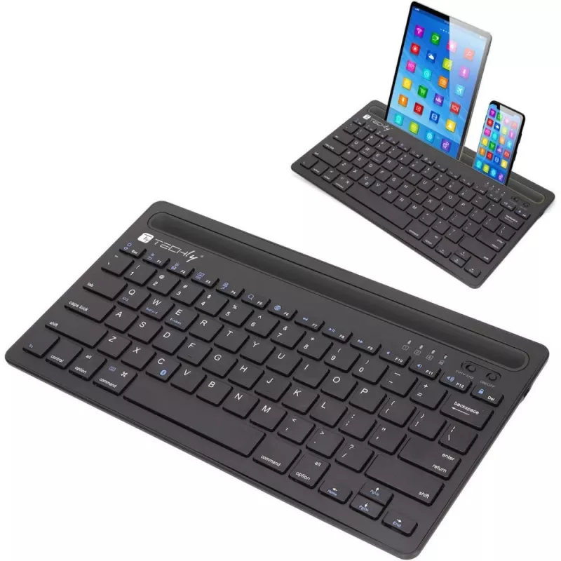 Techly ICTBK102U teclado universal Bluetooth QWERTY inglés negro