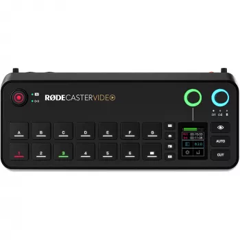 Rode RØDECaster Video consola de producción de vídeo y audio, hasta 6 fuentes de vídeo, dos preamplificadores, dos receptores inalámbricos internos
