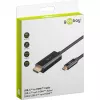 Cable Goobay USB-C a HDMI 4K a 60 Hz 1 m negro - conector macho> HDMI (75696)