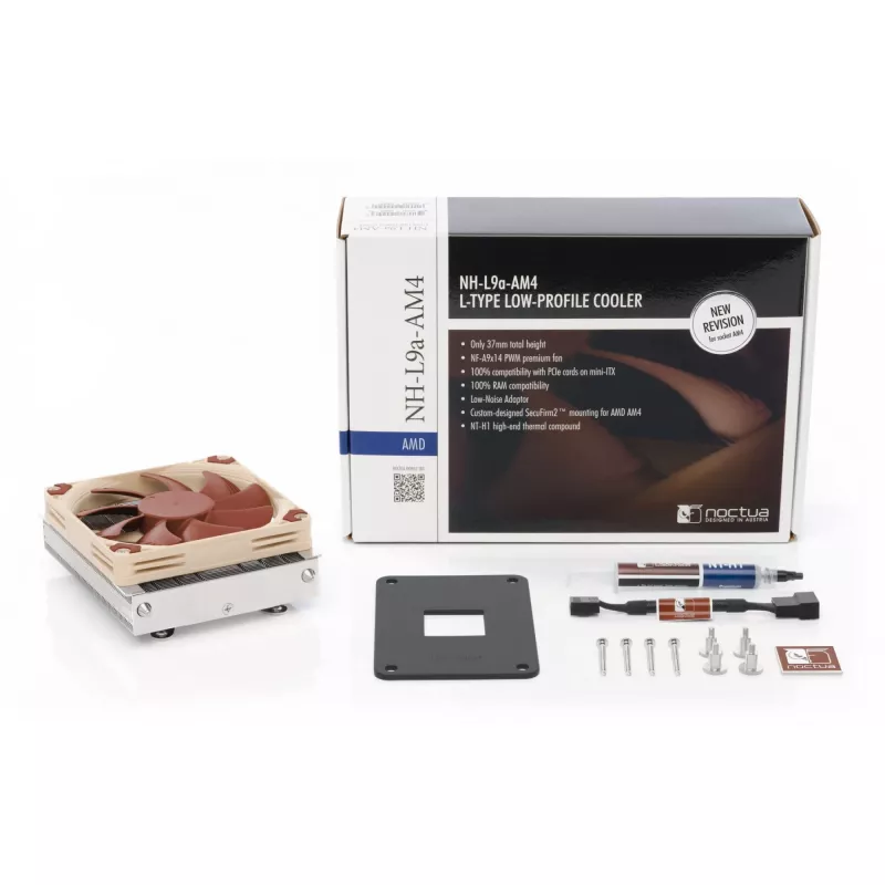 Refrigerador de procesador Noctua NH-L9a-AM4 9,2 cm beige, níquel