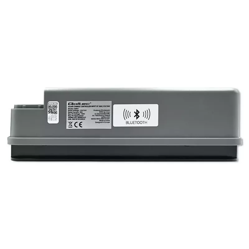 Regulador de carga solar MPPT QOLTEC 53662 con sensor de temperatura