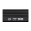 Fuente de alimentación Cooler Master X Mighty Platinum 2000W 230V, ATX 24 polos, 80 PLUS Platinum, negra, ventilador de 12 cm