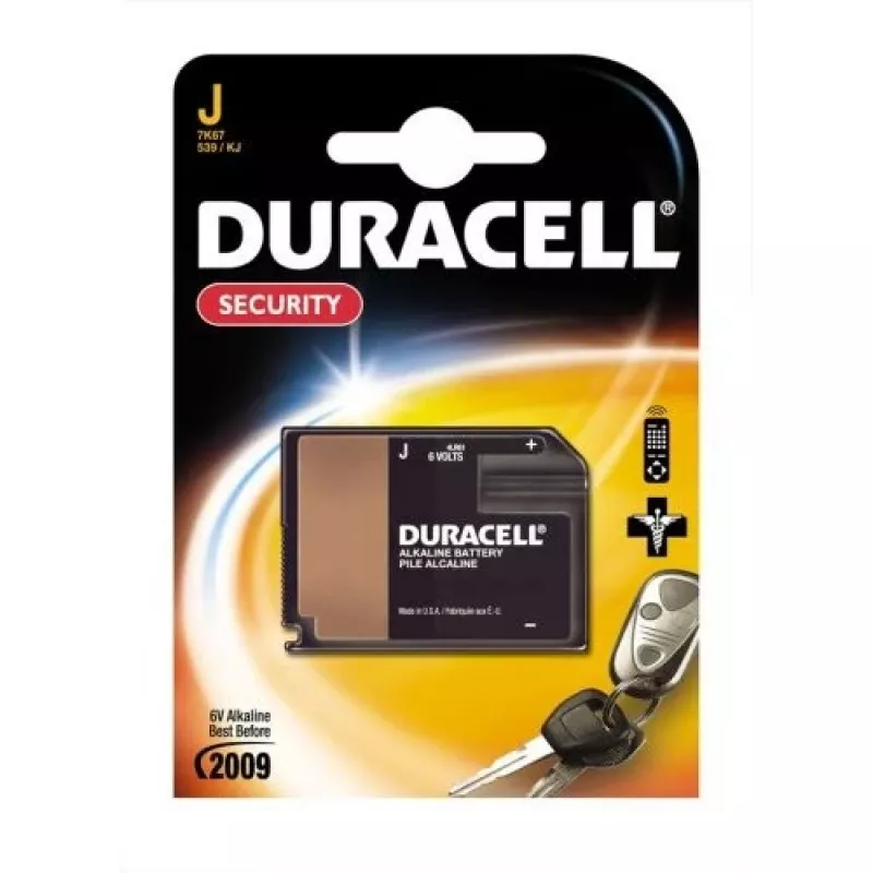 Duracell Security - Pila J alcalina 500 mAh