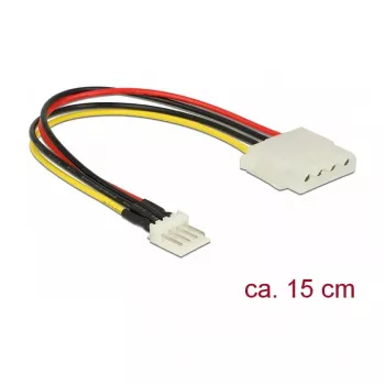 Cable de alimentación interno DeLOCK 85456 0,15 m Floppy a Molex