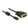 Adaptador de cable de vídeo DeLOCK 83585 Micro-HDMI a DVI-D 1 m
