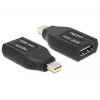 DeLOCK – Adaptador de vídeo/audio – HDMI – HDMI, 19 pines (H) – Mini DisplayPort (M) – (DisplayPort 1.1) – Negro (65552)