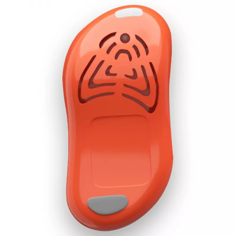 Repelente de garrapatas por ultrasonidos portátil TICKLESS PRO10-103OR para mascotas, a pilas, 2 m de alcance, naranja